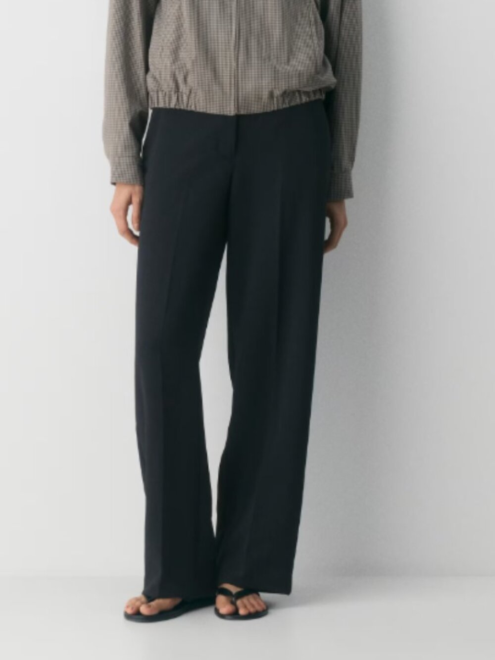 Aritzia The Limitless Pant Crepette black 6 wilfred work